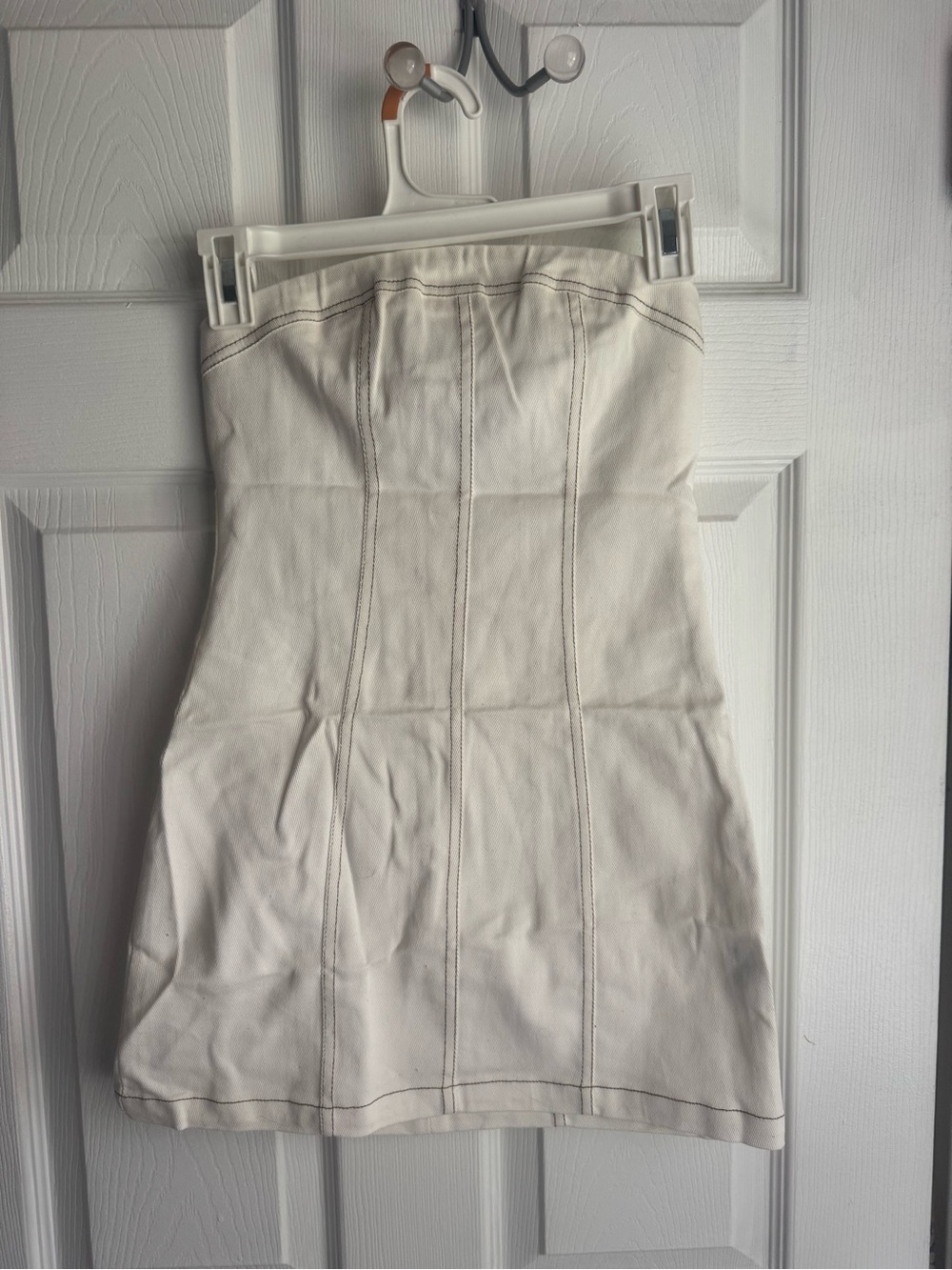 White Fox Wandering Heart Strapless Mini Dress White - Picture 2 of 3